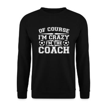 Cadeau d'entraîneur de football I entraîneur de jeunes footballeurs - Sweat-shirt Unisexe - noir - Devant - Alina (178cm) & Michal (187cm)
