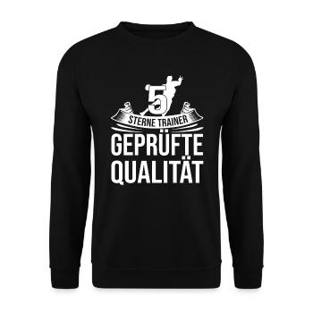 Handball Trainer I Handballer Jugendtrainer - Unisex Pullover - Schwarz - Vorne - Alina (178cm) & Michal (187cm)