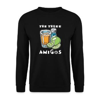 tequila - Unisex Sweatshirt - black - Front - Alina (178cm) & Michal (187cm)