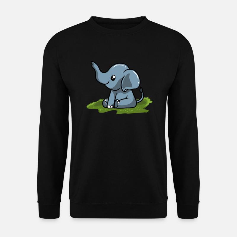 l'éléphant - Sweat-shirt Unisexe - noir