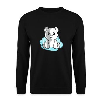 Polar bear polar bear - Unisex Sweatshirt - black - Front - Alina (178cm) & Michal (187cm)