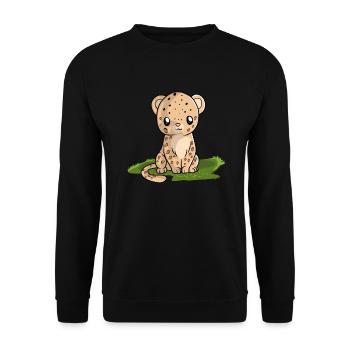 jaguar - Sweat-shirt Unisexe - noir - Devant - Alina (178cm) & Michal (187cm)