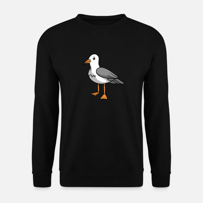 Möwe Seemöwe - Unisex Pullover - Schwarz