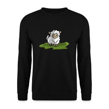 Mouton Agneau - Sweat-shirt Unisexe - noir - Devant - Alina (178cm) & Michal (187cm)