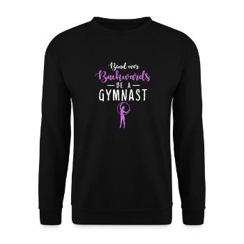 RSG Turnerin Rhythmische Sportgymnastik - Unisex Pullover - Schwarz - Vorne - Alina (178cm) & Michal (187cm)