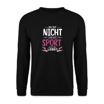 RSG Turnerin Rhythmische Sportgymnastik - Unisex Pullover - Schwarz - Vorne - Alina (178cm) & Michal (187cm)
