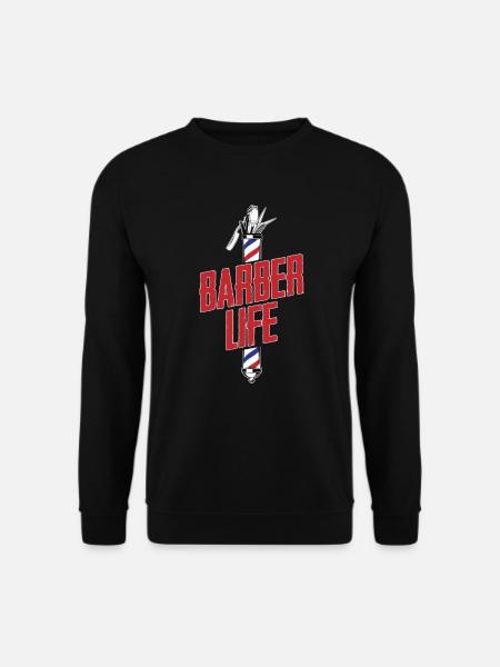 Barber Barbershop Barber Barbe - Sweat-shirt Unisexe - noir