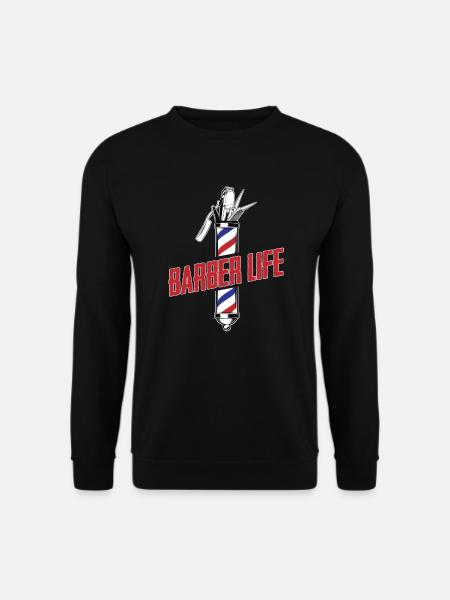 Barber Barbershop Barber Barbe - Sweat-shirt Unisexe - noir