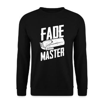 Barber Barbershop Barbier Bart - Unisex Pullover - Schwarz - Vorne - Alina (178cm) & Michal (187cm)