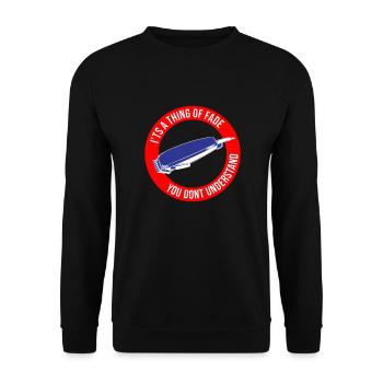 Barber Barbershop Barbier Bart - Unisex Sweatshirt - black - Front - Alina (178cm) & Michal (187cm)