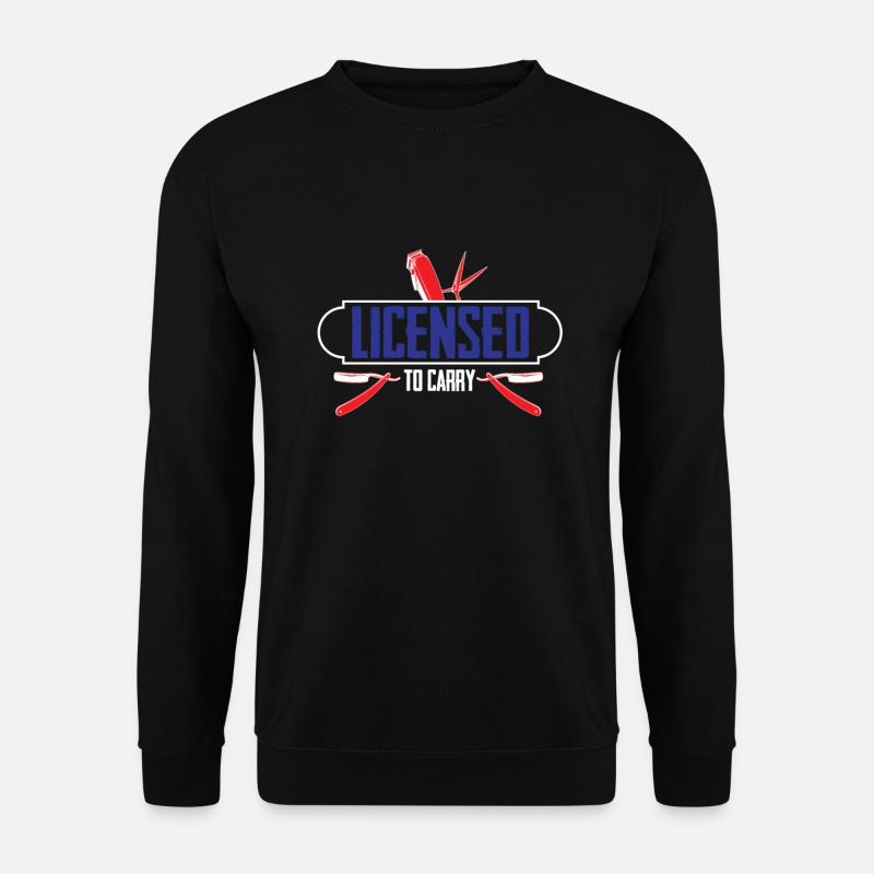 Barber Barbershop Barber Beard - Unisex Sweatshirt - black