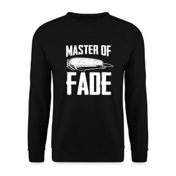Barber Barbershop Barber - Unisex Sweatshirt - black - Front - Alina (178cm) & Michal (187cm)
