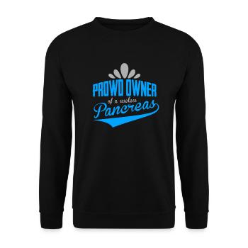 Diabetes diabetic pancreatic insulin - Unisex Sweatshirt - black - Front - Alina (178cm) & Michal (187cm)