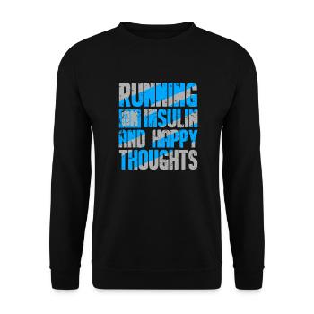 Diabetes diabetic pancreatic insulin - Unisex Sweatshirt - black - Front - Alina (178cm) & Michal (187cm)