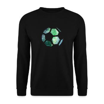 Fußball Fussball - Unisex Pullover - Schwarz - Vorne - Alina (178cm) & Michal (187cm)