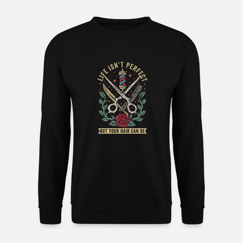 Barber Barbershop Barber Beard - Unisex Sweatshirt - black