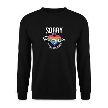 LGBT Regenbogen Bi Lesbisch Schwul Transgender - Unisex Pullover - Schwarz - Vorne - Alina (178cm) & Michal (187cm)