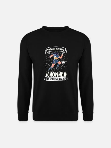 Fußball Mädchen Fussball - Unisex Pullover - Schwarz