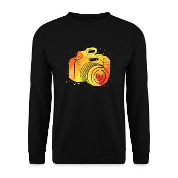 Photographe Photographe Photographie Appareil photo - Sweat-shirt Unisexe - noir - Devant - Alina (178cm) & Michal (187cm)