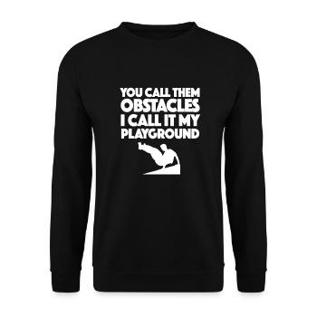 Parkour - Unisex Pullover - Schwarz - Vorne - Alina (178cm) & Michal (187cm)