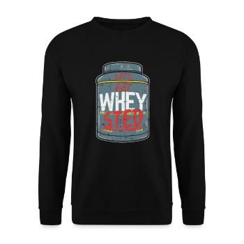 Bodybuilding - Unisex Sweatshirt - black - Front - Alina (178cm) & Michal (187cm)
