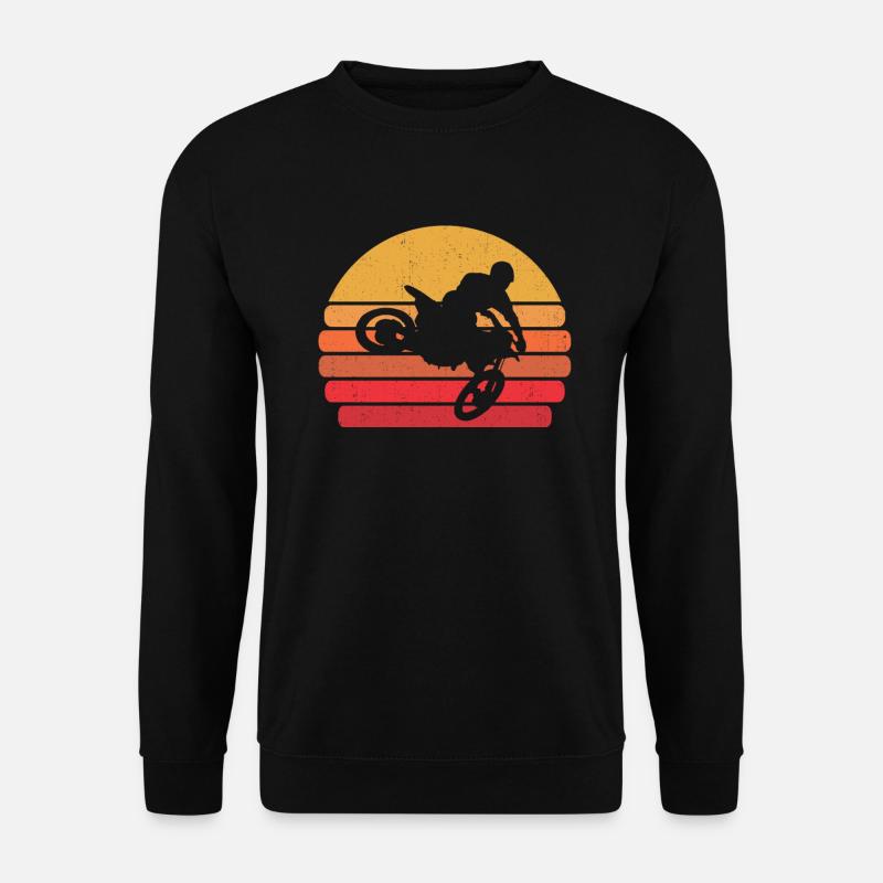 Retro Supercross MX Motocross - Sweat-shirt Unisexe - noir