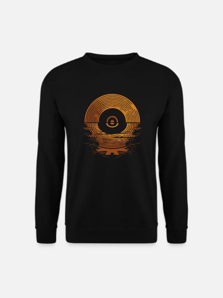 Disque vinyle rétro - Sweat-shirt Unisexe - noir