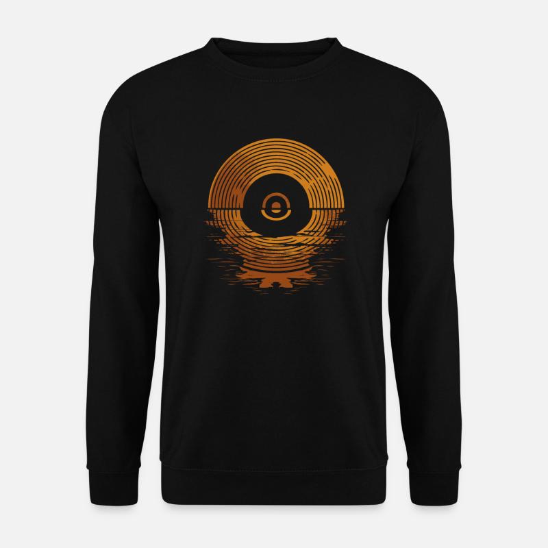Retro Vinyl Schallplatte - Unisex Pullover - Schwarz