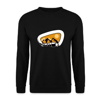Climbing Mountaineering Climbers - Unisex Sweatshirt - black - Front - Alina (178cm) & Michal (187cm)