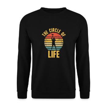 Frisbee - Unisex Sweatshirt - black - Front - Alina (178cm) & Michal (187cm)