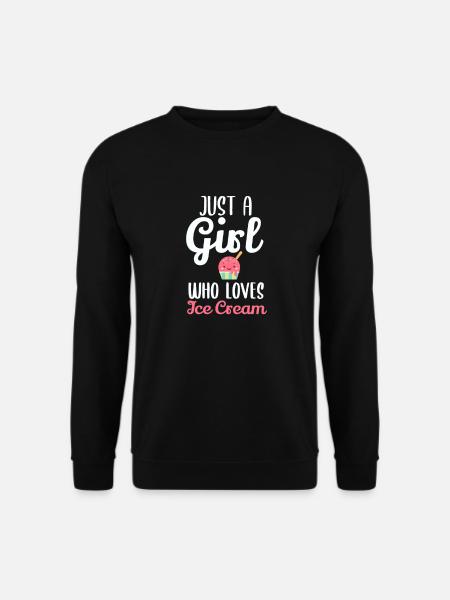 Ice Cream Ice Cream Chocolate Ice Cream Vanilla Ice Cream - Unisex Sweatshirt - black