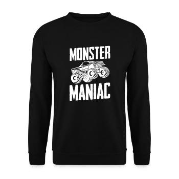 Camion monstre - Sweat-shirt Unisexe - noir - Devant - Alina (178cm) & Michal (187cm)