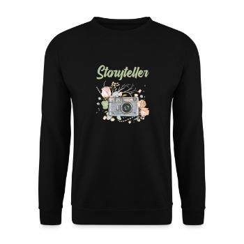 Photographe Photographe Photographie Appareil photo - Sweat-shirt Unisexe - noir - Devant - Alina (178cm) & Michal (187cm)