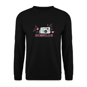 Photographe Photographe Photographie Appareil photo - Sweat-shirt Unisexe - noir - Devant - Alina (178cm) & Michal (187cm)