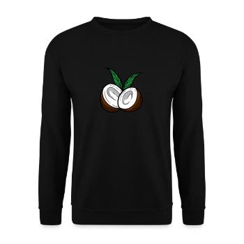 coconut - Unisex Sweatshirt - black - Front - Alina (178cm) & Michal (187cm)