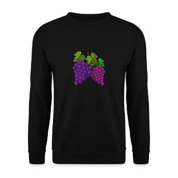 Grape - Unisex Sweatshirt - black - Front - Alina (178cm) & Michal (187cm)
