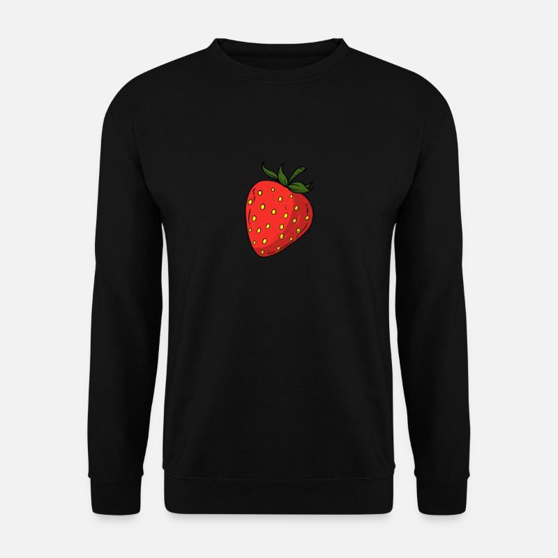 Strawberry berries - Unisex Sweatshirt - black