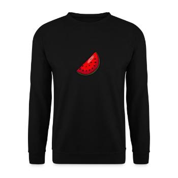 Pastèque - Sweat-shirt Unisexe - noir - Devant - Alina (178cm) & Michal (187cm)