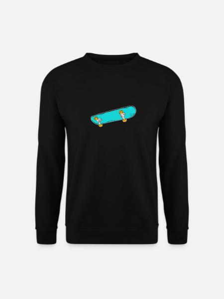 Skateboard Skater - Unisex Pullover - Schwarz