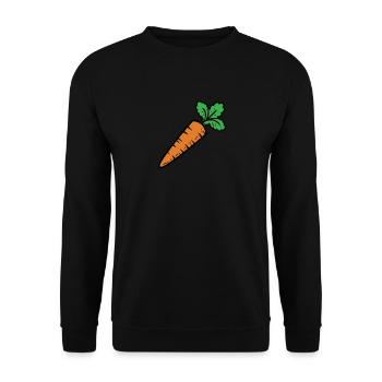Navet aux carottes et aux carottes - Sweat-shirt Unisexe - noir - Devant - Alina (178cm) & Michal (187cm)