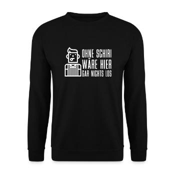 Basketball Schiedsrichter Schiri - Unisex Pullover - Schwarz - Vorne - Alina (178cm) & Michal (187cm)