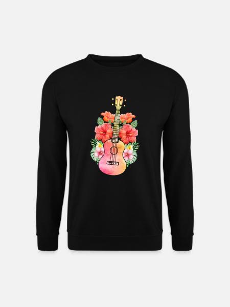 Ukulélé Uke - Sweat-shirt Unisexe - noir