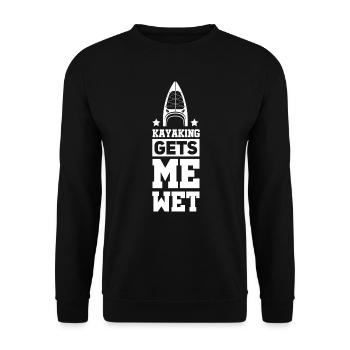 Kayak Kayak Kayaker - Unisex Sweatshirt - black - Front - Alina (178cm) & Michal (187cm)