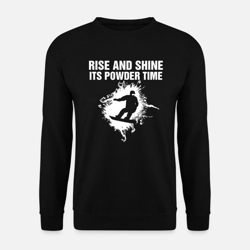 Retro snowboard après-ski - Unisex Sweatshirt - black