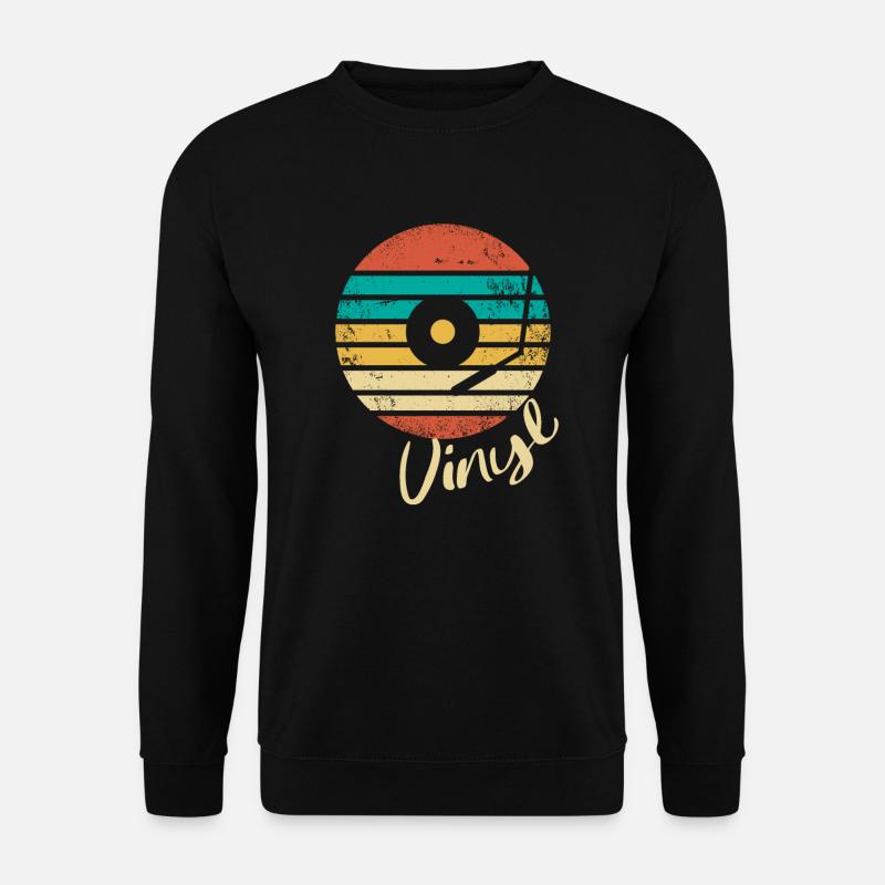 Vinyl Schallplatte - Unisex Pullover - Schwarz