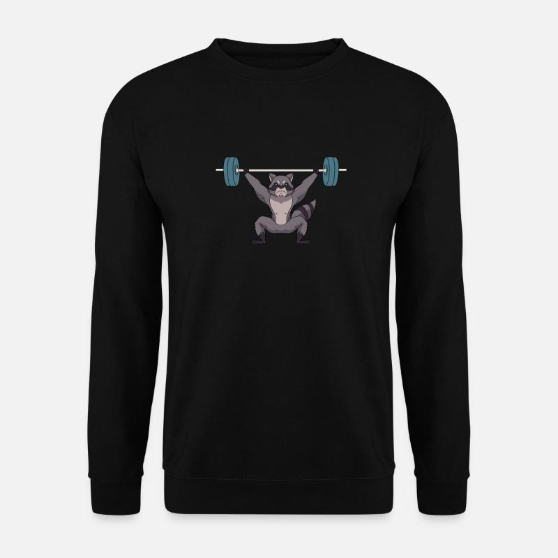 Weightlifting weightlifter barbell - Unisex Sweatshirt - black