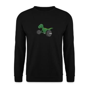Haltérophilie haltérophile haltère - Sweat-shirt Unisexe - noir - Devant - Alina (178cm) & Michal (187cm)