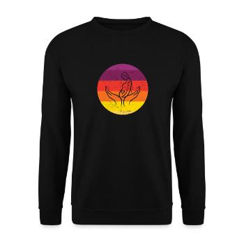 Midwife Thank You - Doula Pregnant Obstetrics - Unisex Sweatshirt - black - Front - Alina (178cm) & Michal (187cm)
