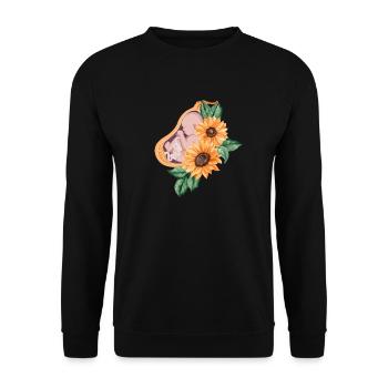 Hebamme Dankeschön - Doula Schwanger Geburtshilfe - Unisex Pullover - Schwarz - Vorne - Alina (178cm) & Michal (187cm)