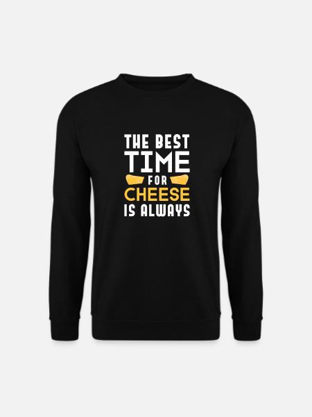 Cheese cheese platter Cheeses dairy - Unisex Sweatshirt - black